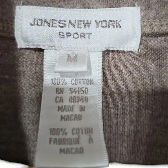 Jones New York Sport 1/4 Zip Pullover Beige Multi Size M - Picture 3 of 4